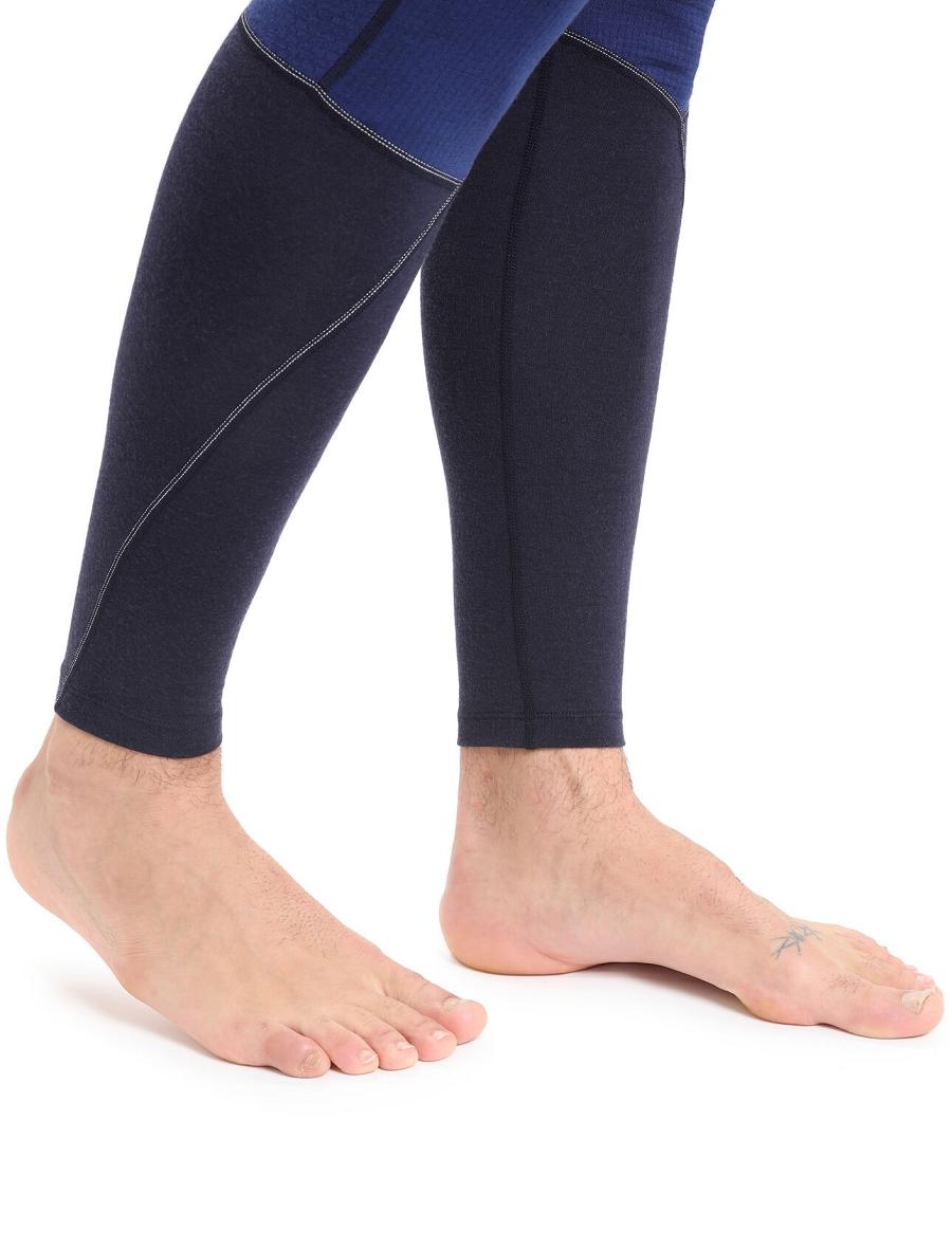 Icebreaker BodyfitZone™ Merino 260 Zone Thermal Leggings Miesten Base Layers Laivastonsininen Kuninkaallinen Sininen Laivastonsininen | FI 1392WNBY